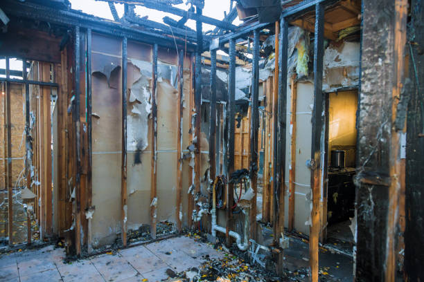 Professional Fire Damage Cleanup technician working in Morrisville, PA